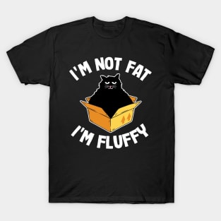 I´m Not Fat I´m Fluffy Funny Cute Chunky Cat Cats T-Shirt